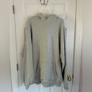 abercrombie essential popover hoodie in light heather grey size xxxl tall!